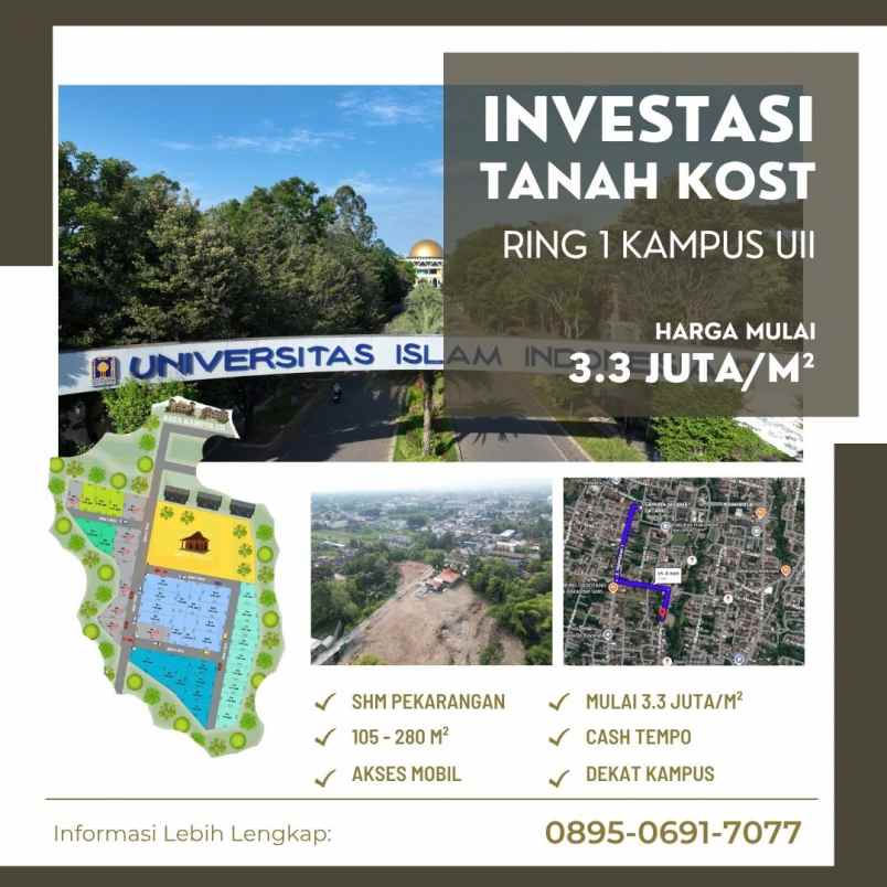 investasi kost dekat kampus uii jakal