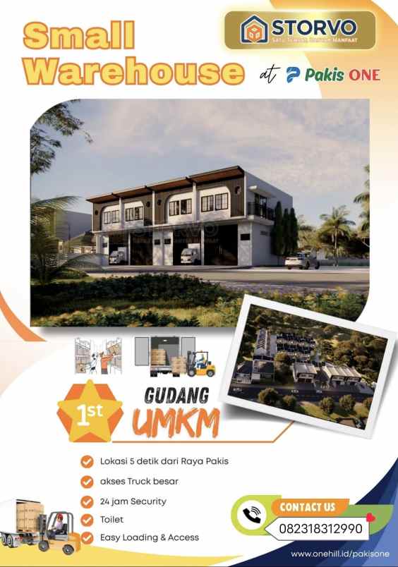 jual gudang logistik murah