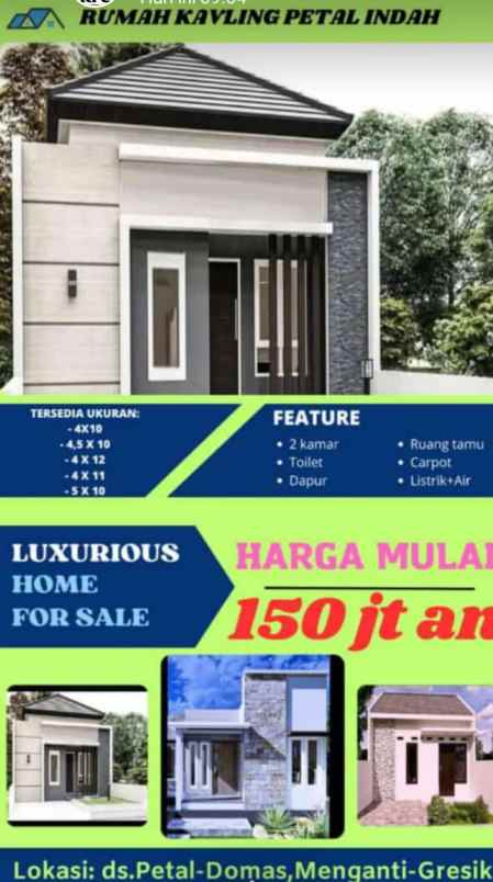 jual rumah baru murah cash kredit