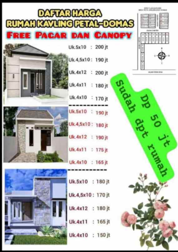 jual rumah baru murah cash kredit