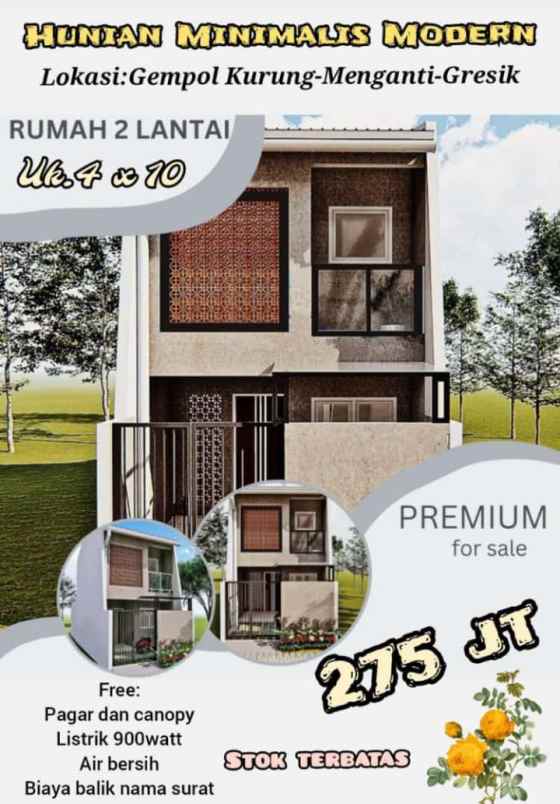 jual rumah baru murah cash kredit