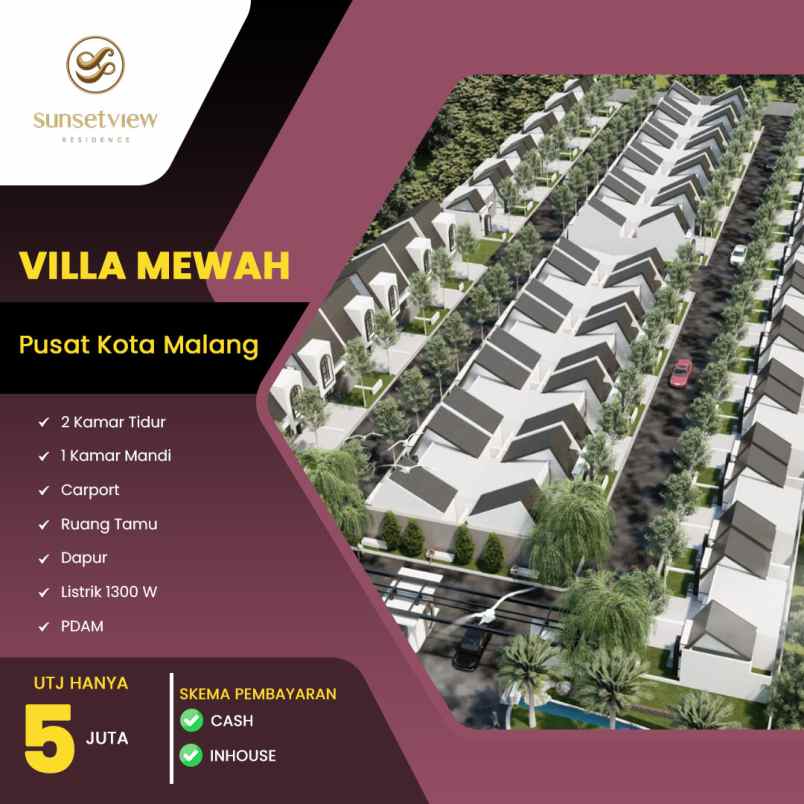 jual rumah di malang sunset view residence