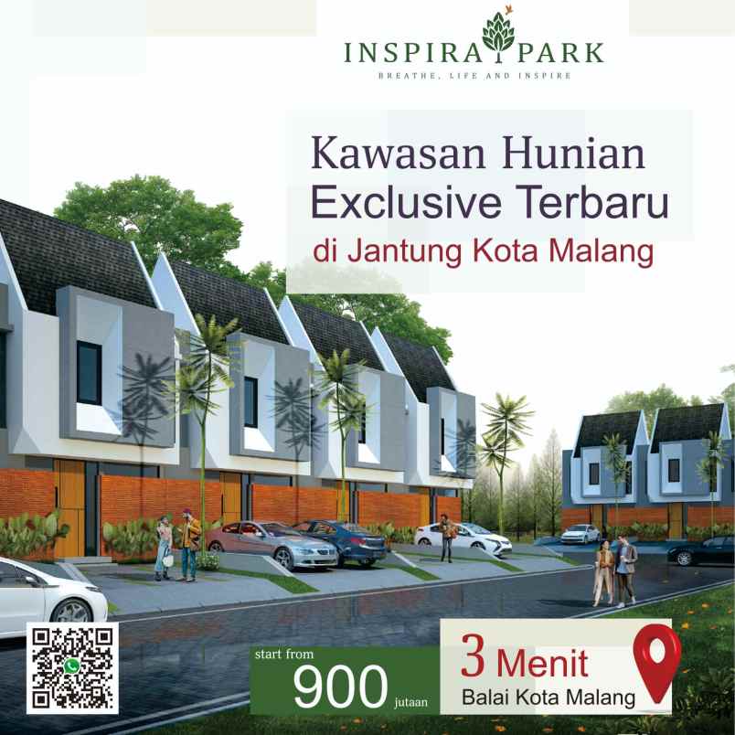 jual rumah ready 2 lantai di tengah kota malang