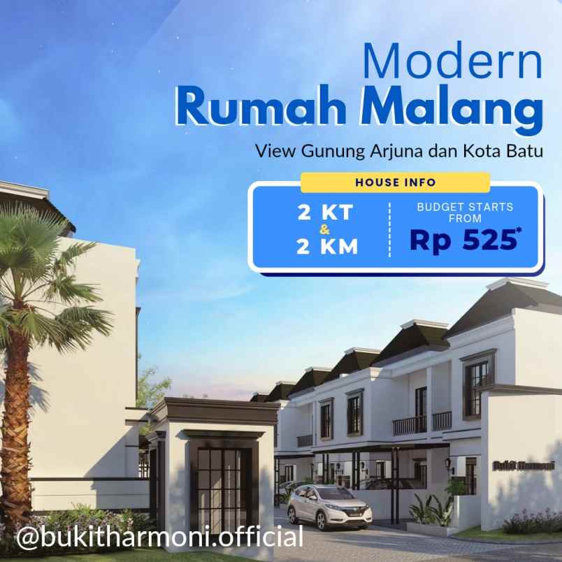jual rumah villa malang dekat batu