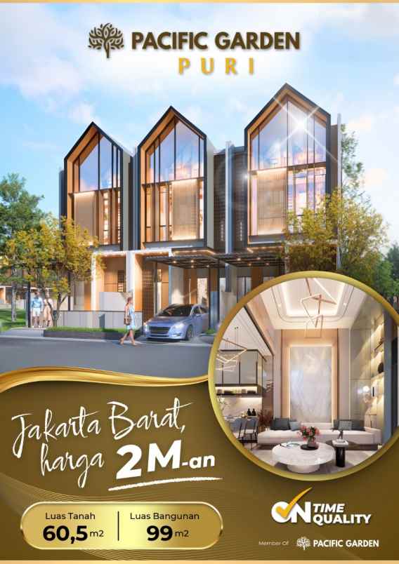 pacific garden puri jakarta rumah harga mulai 2 m an