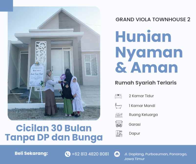 perumahan syariah grand viola townhouse ponorogo