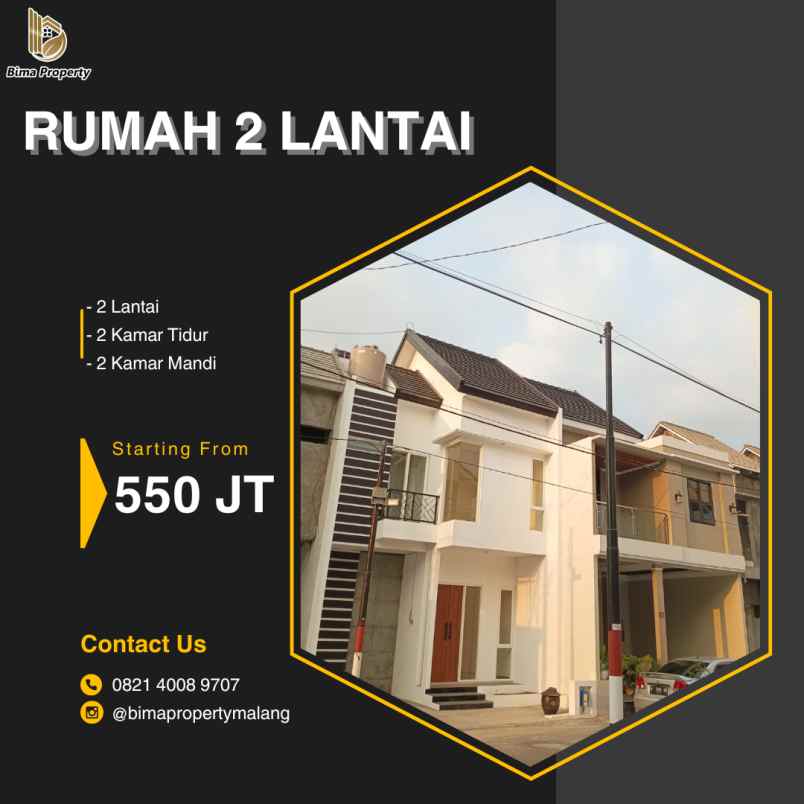 rumah 2 lantai dekat kampus umm