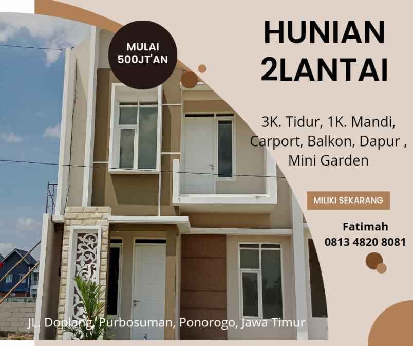 rumah 2 lantai istimewa syariah ponorogo