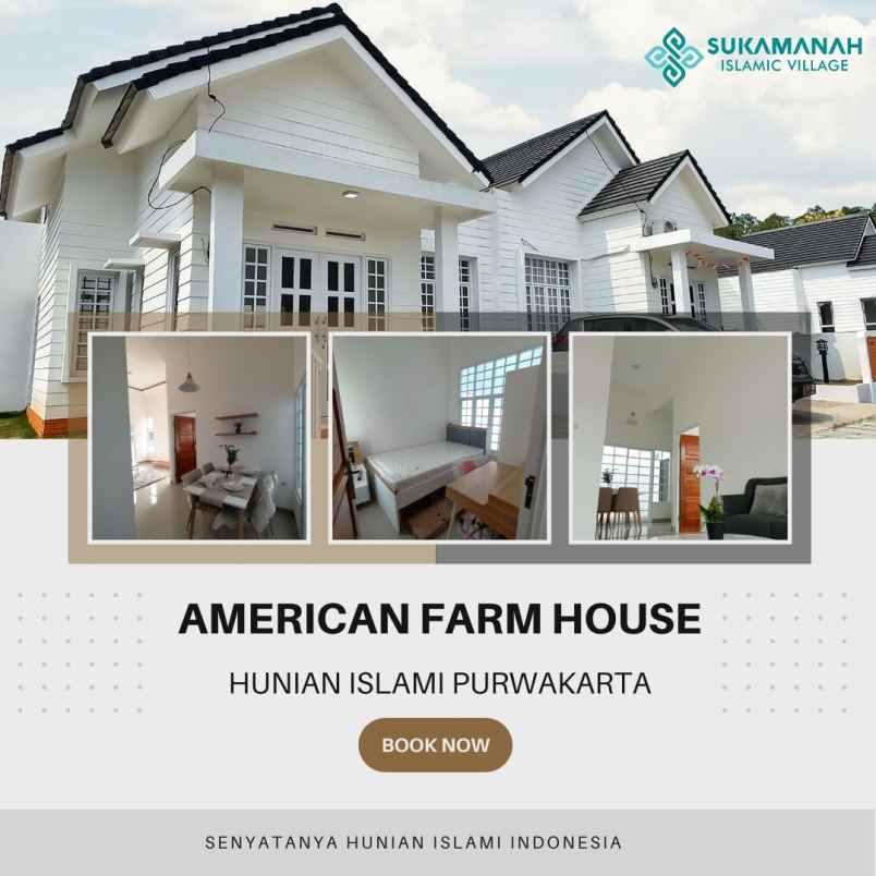 rumah american farm house di purwakarta dekat sadang