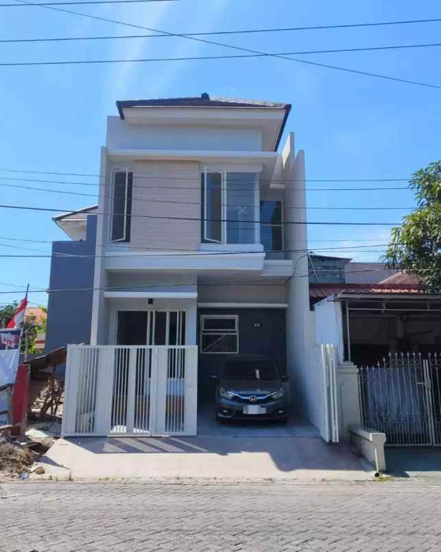 rumah baru minimalis 2 lt di pondok maritim surabaya