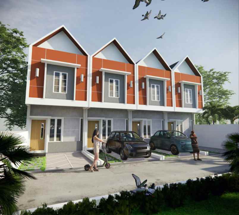 rumah cantik 2 lantai 400 jutaan lokasi cilodong depok