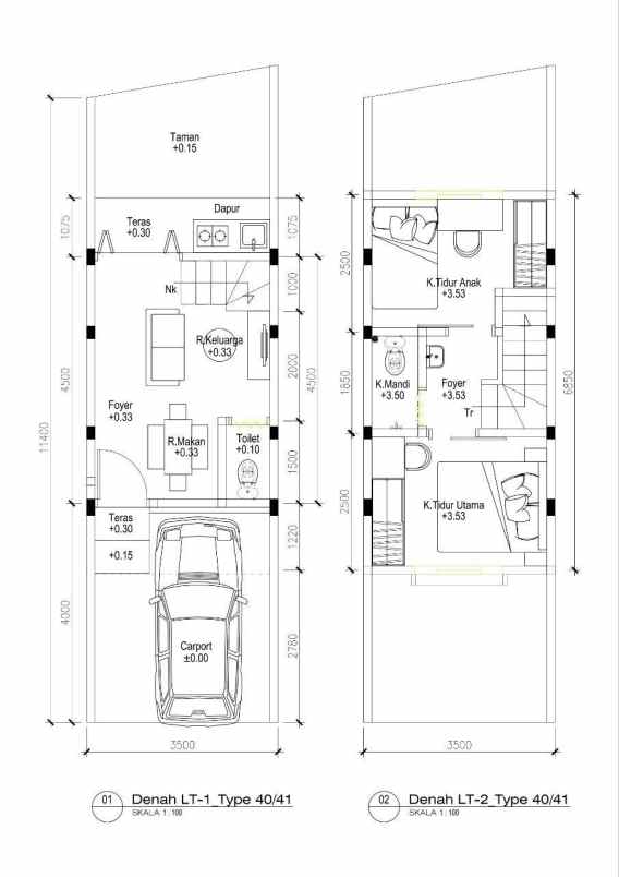 rumah cantik 2 lantai 400 jutaan lokasi cilodong depok