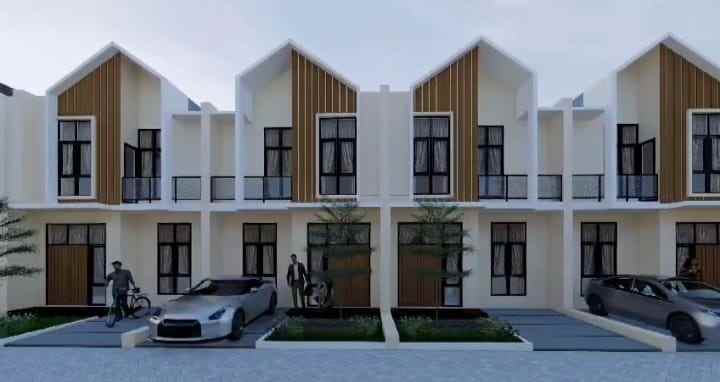 rumah cantik modern bsd 2 lantai 900 jutaan