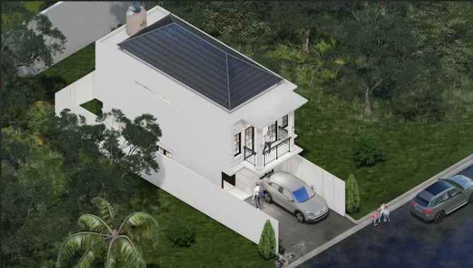 rumah clasik 2 lantai nempel tol cijago depok