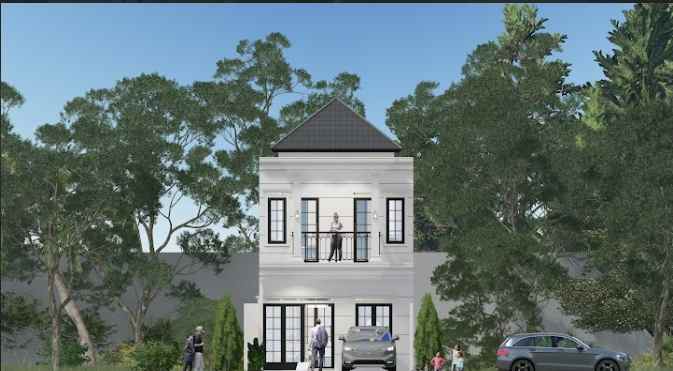 rumah clasik 2 lantai nempel tol cijago depok