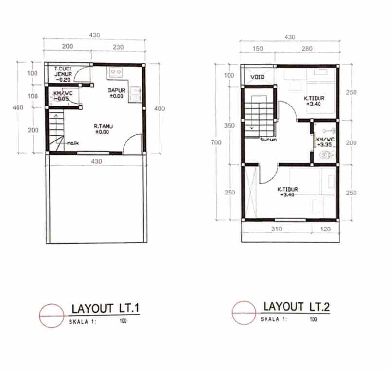 rumah dalam mini cluster dekat jalan utama di ciracas