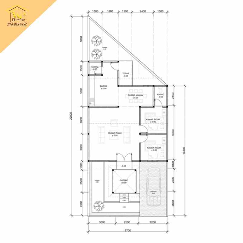 rumah desain etnik cantik dekat pasar prambanan jogja