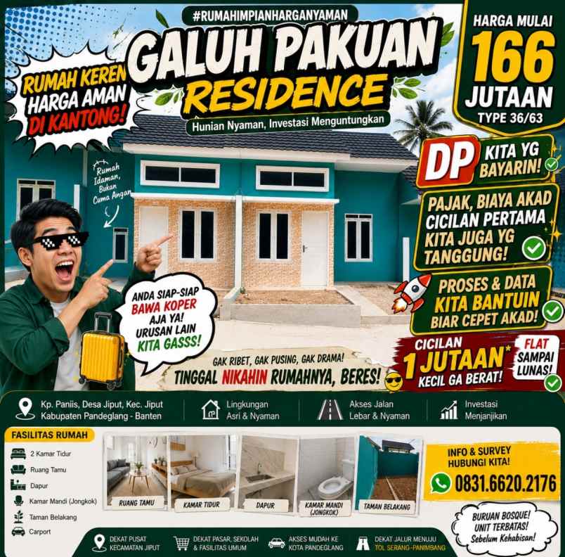 rumah di menes jiput cuma 1 jutaan