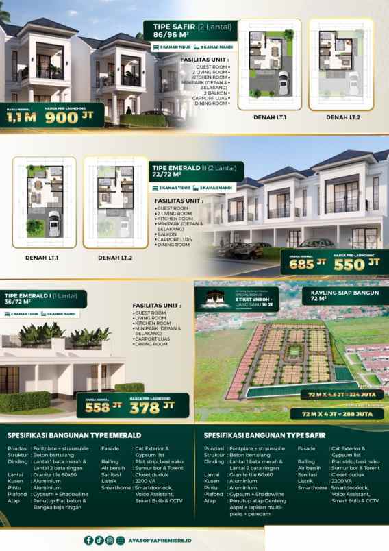 rumah emerald tanpa riba di bekasi