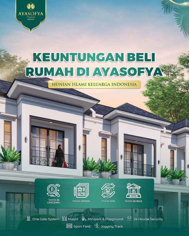 rumah hunian keluarga islami ayasofya premiere bekasi