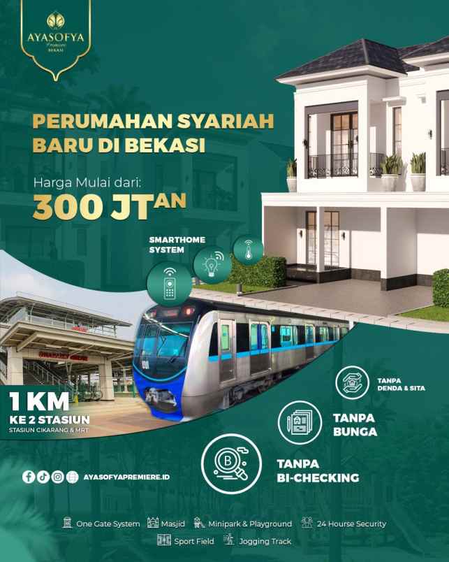 rumah hunian keluarga islami ayasofya premiere bekasi