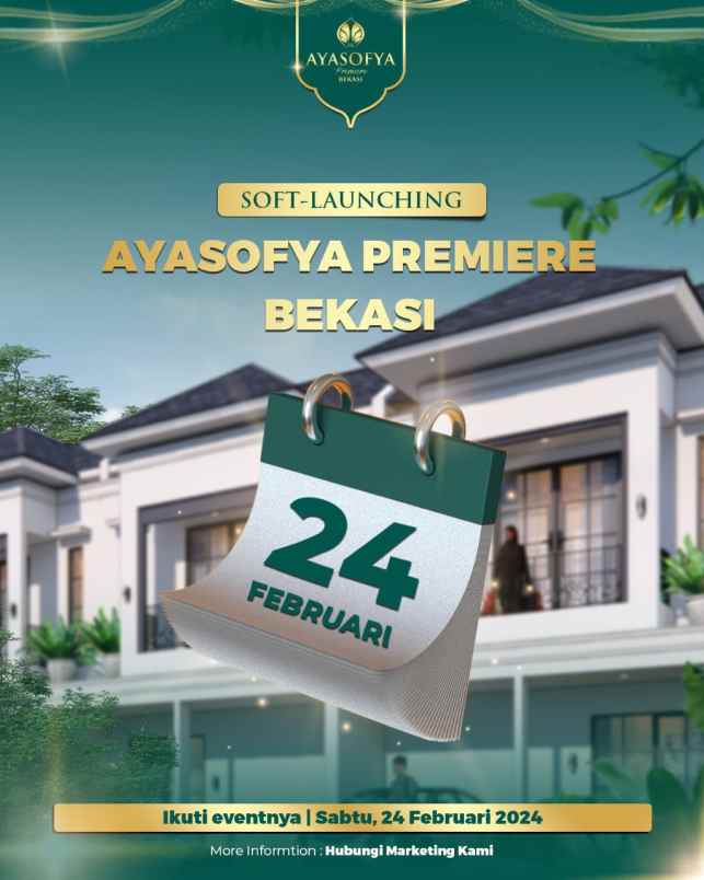 rumah hunian keluarga islami ayasofya premiere bekasi