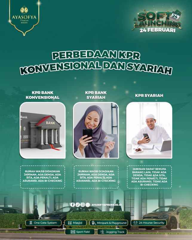 rumah hunian keluarga islami ayasofya premiere bekasi