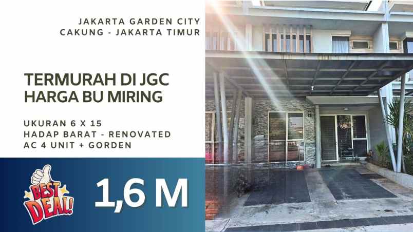 rumah jakarta garden city harga termurah