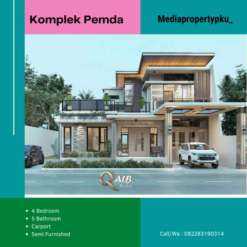 rumah jalan cemara kipas komplek