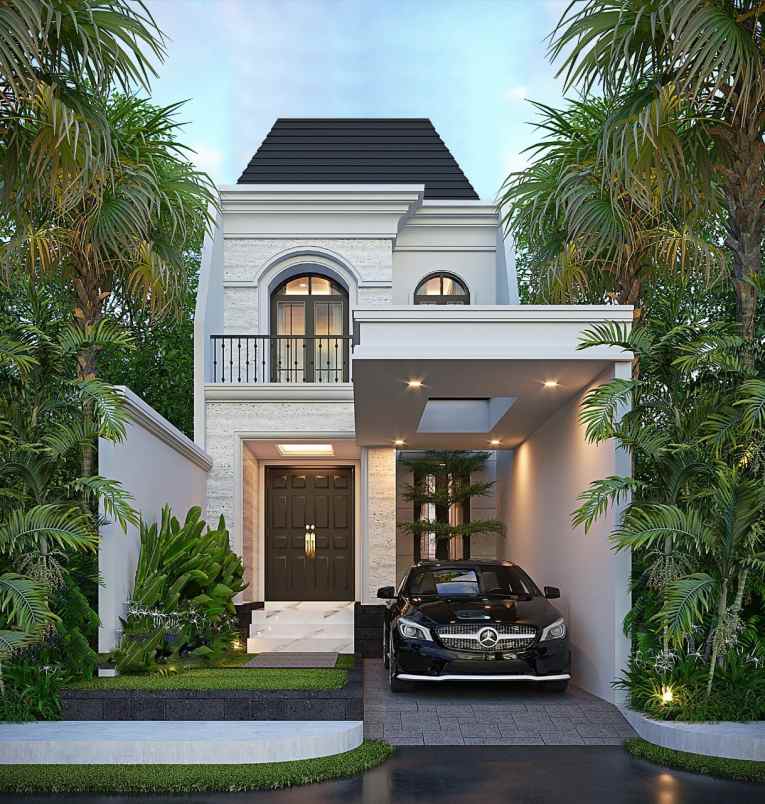 rumah konsep villa lokasi puncak tidar malang