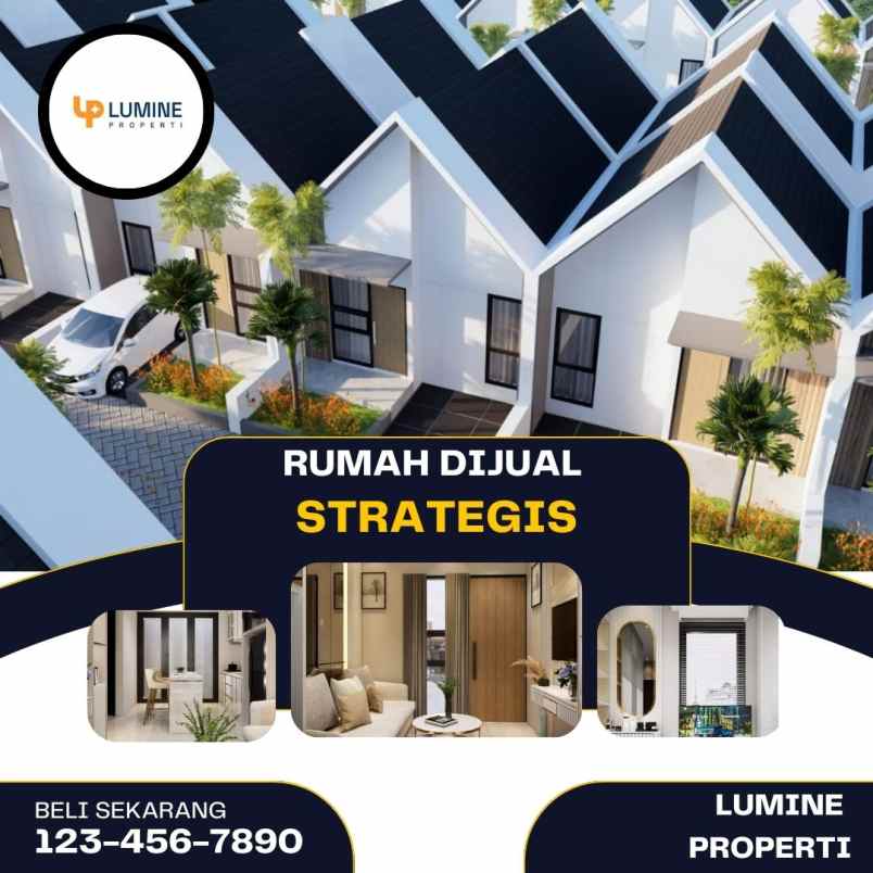 rumah lokasi strategis gratis semua biaya di moyudan