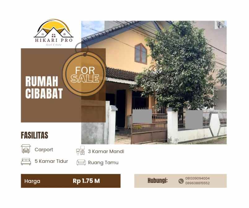 rumah luas murah jl pesantren cimahi