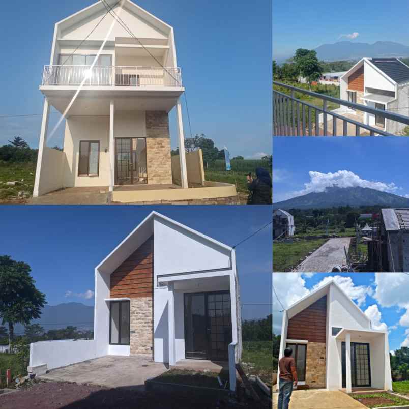 rumah minimalis view gunung malang