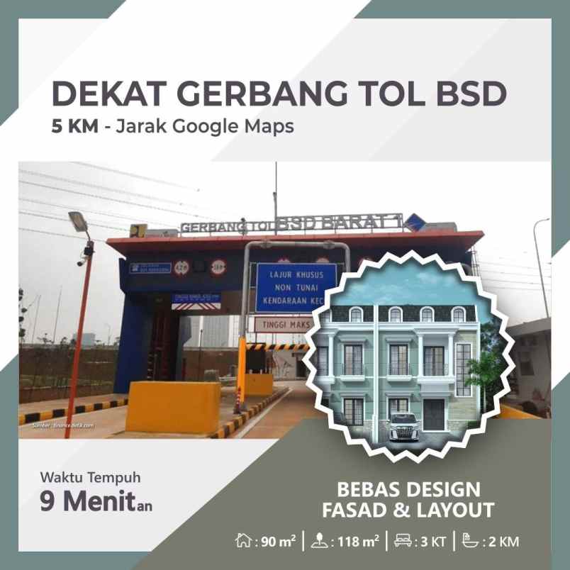 rumah murah berkah mewah di bsd serpong tangerang