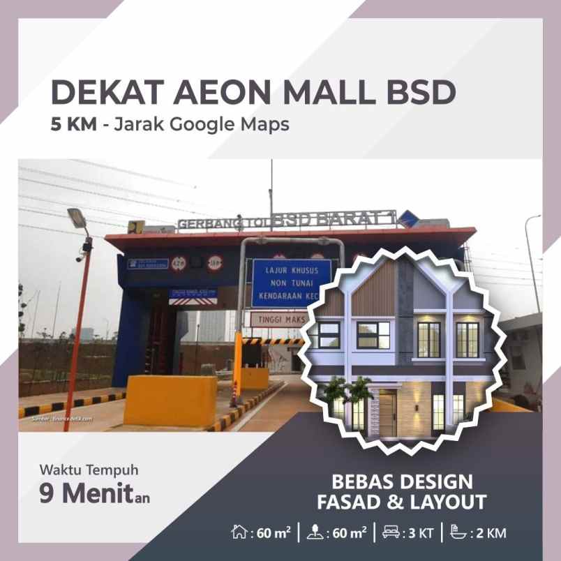 rumah murah berkah mewah di bsd serpong tangerang