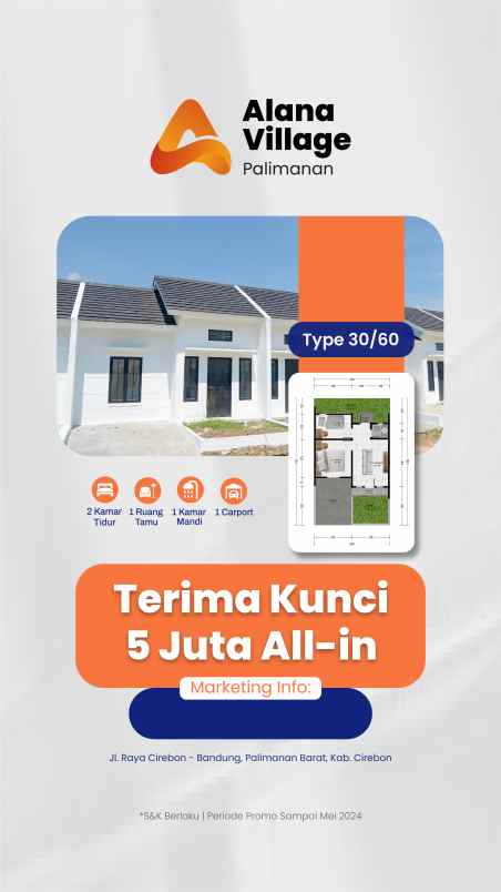 rumah murah di palimanan hanya 5jutaan