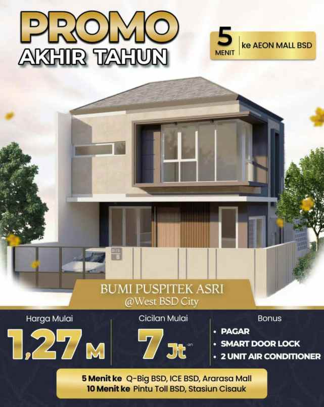 rumah murrah siap huni dikawasan bisnis kota bsd