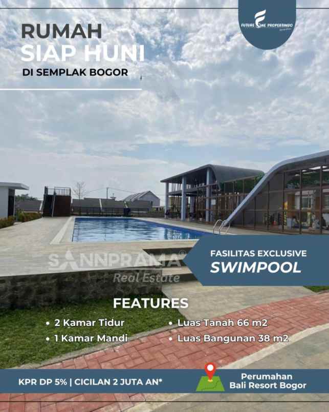 rumah siap huni di bali resort bogor