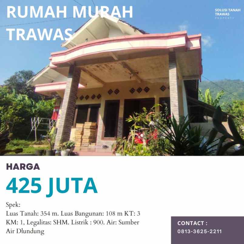 rumah siap huni trawas murah