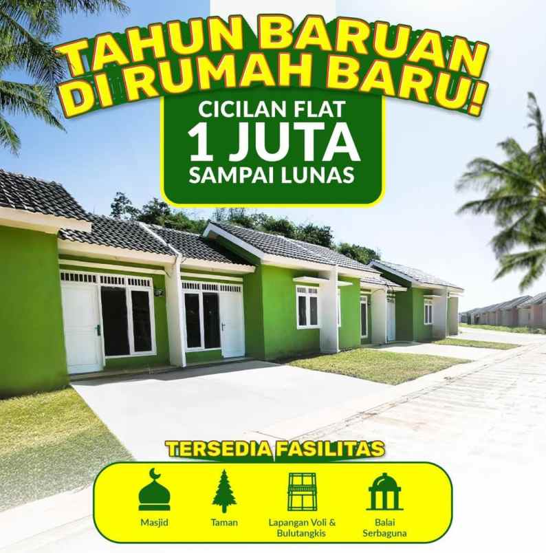 rumah subsidi parung cicilan 1jutaan flat sampai lunas