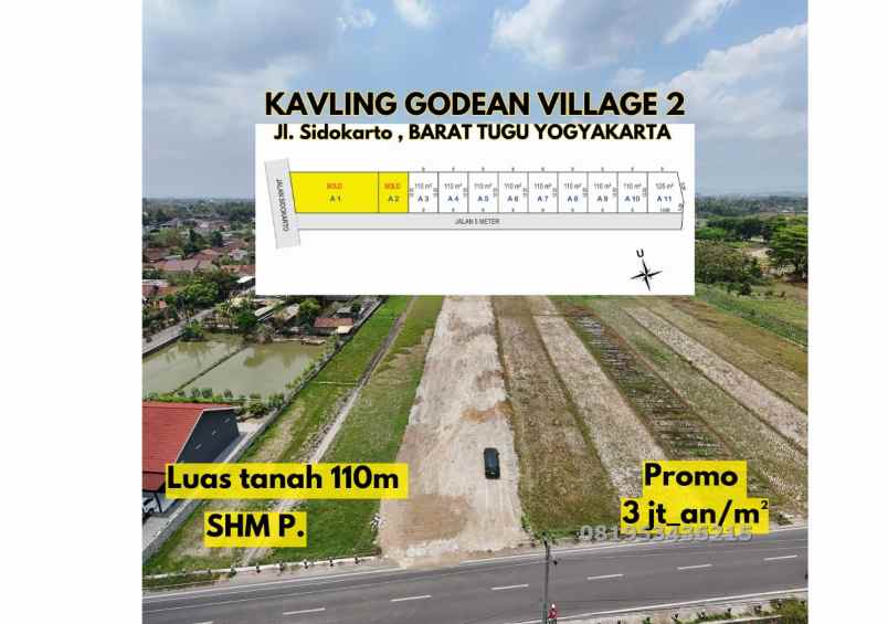 tanah jogja dijual murah dlaam kompleks