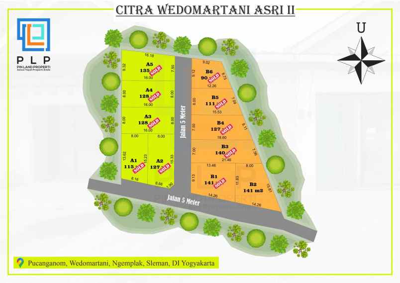 tanah kavling harga terjangkau di lingkungan perumahan