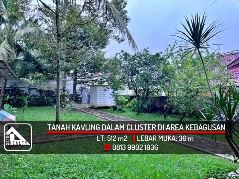 tanah kavling istimewa dalam cluster di area kebagusan