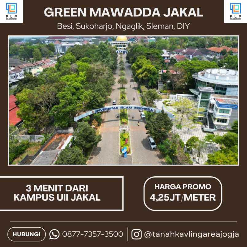 tanah kavling strategis 150 meter dari jakal km 13