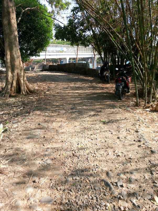 tanah kebun rata dan padat pinggiran kota