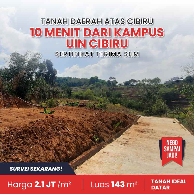 tanah murah bandung 10 menit ke kampus uin cibiru shm