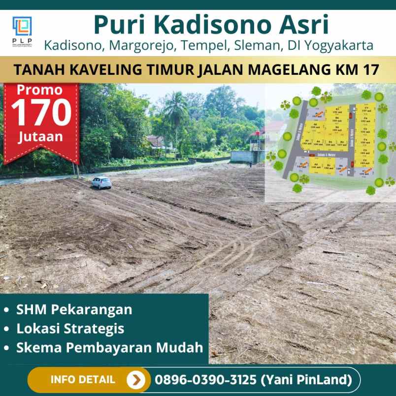 tanah murah dekat jalan magelang km 17