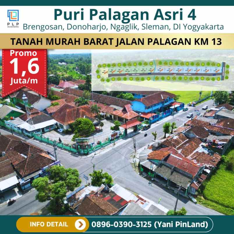 tanah murah dekat sma n 1 ngaglik jalan palagan km 13