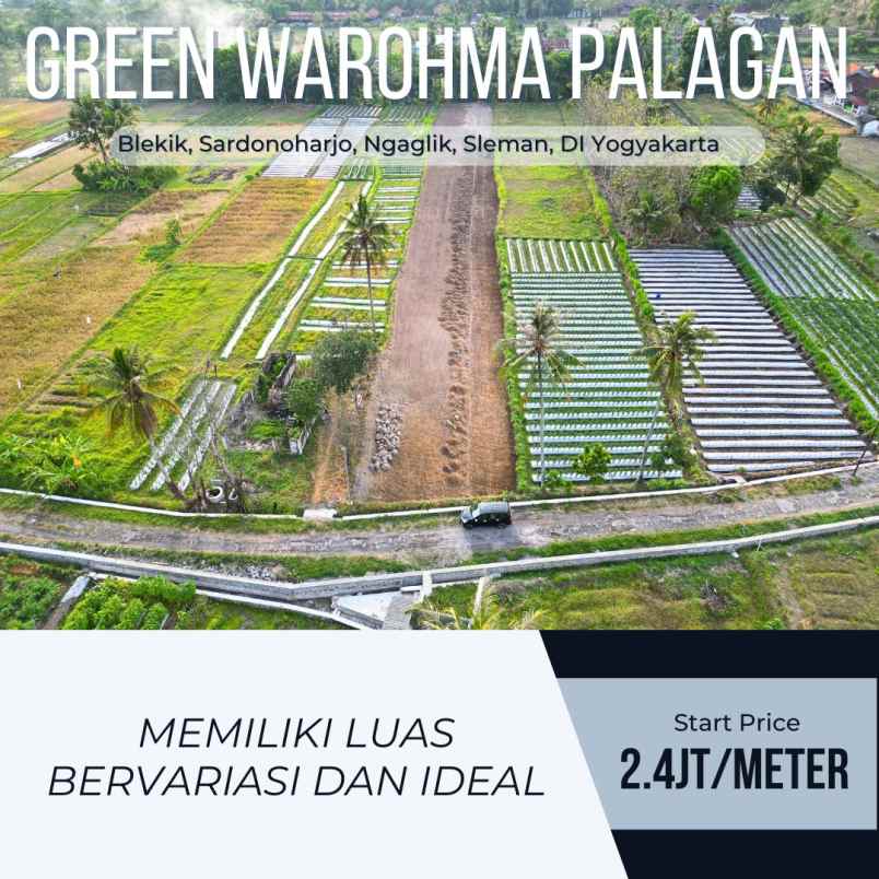 tanah murah di dekat jl palagan km 10 2 4jt meter