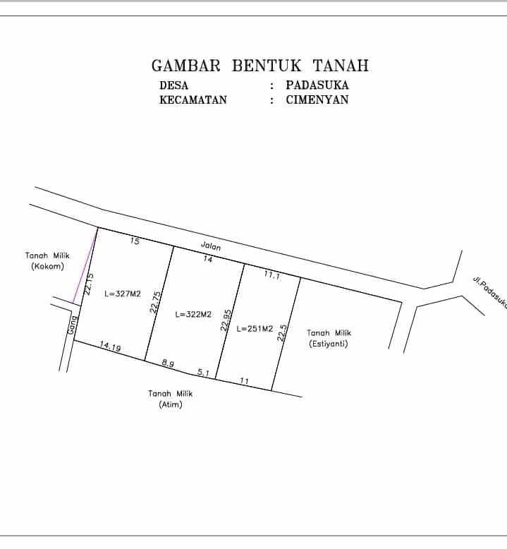 tanah padasuka view bandung kontur turun